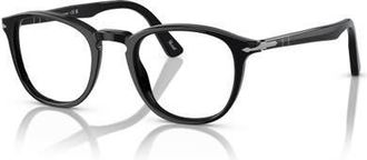 Persol 49mm Round optical glasses in Black at Nordstrom