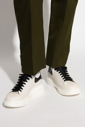 Alexander McQueen Leather Sports Shoes, Mens, White