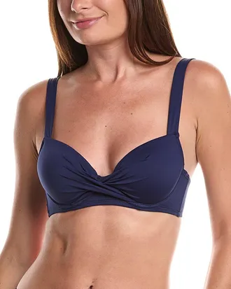 Tommy Bahama Pearl Underwire Wrap Front X Back Bikini Top