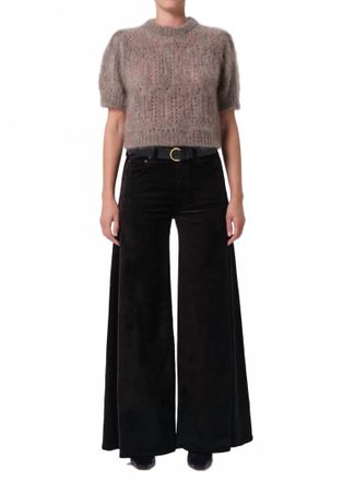 Citizens Of Humanity Amari Ultra Velvet Pant In Deep Black