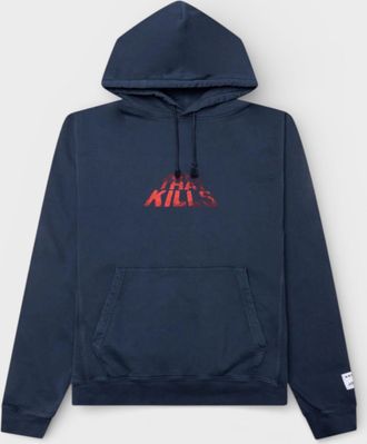 Gallery Dept. Mens. ATK Stacked Logo Hoodie Navy - Blue - Size X-Large