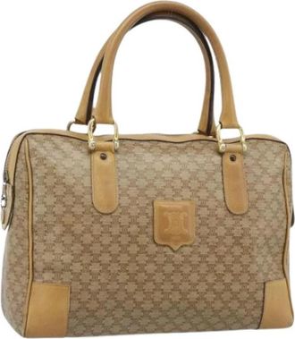 Celine Pre-owned Vintage Hand Bag - Dames - Vintage Handtas - Beige - ONE Size - Leer - Vintage