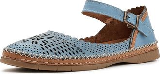 Spring Step Zabelle Womens Dress Flat Shoes Denim Blue : EU 41 (US Womens 9.5-10) M