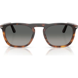 Persol Gae 55mm Square Sunglasses in Gradient Havana /Grey at Nordstrom