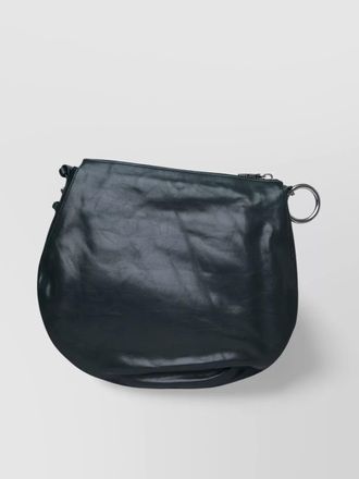 Burberry b clip leather shoulder bag