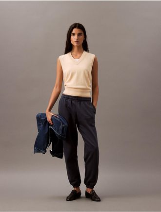 Calvin Klein Jeans Calvin Klein Womens Monogram Fleece Joggers - Navy - XS