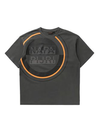 Napapijri T-shirt con logo - Grigio