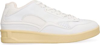 Jil Sander Mens Dragon Low-Top Sneakers White Polyester Trainers