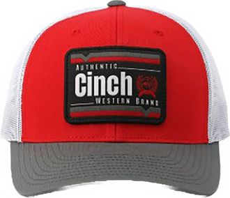 Cinch Unisex Logo Patch 6-Panel Cap In Red