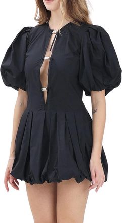 Pinko Black Oliver Cotton Balloon Dress