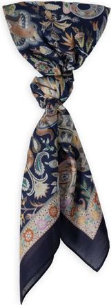 P-Modekontor Accessoires, Dames, Veelkleurig, ONE Size, Blauwe Modal Sjaal voor Dames