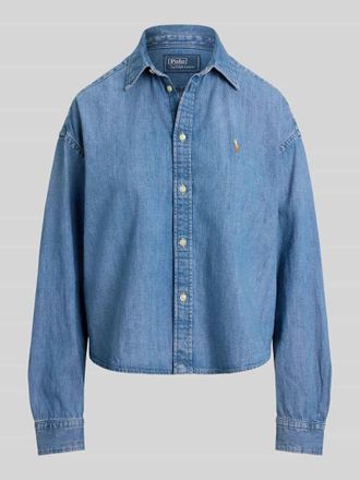 Polo Ralph Lauren Relaxed Fit Jeansbluse aus reiner Baumwolle in Jeansblau, Gr&ouml;&szlig;e XL