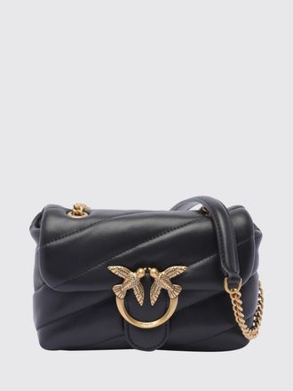 Pinko Baby Love Bag Puff Mini Quilted Nappa Bag with Love Birds Logo