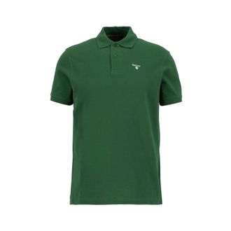 Barbour Polo Shirts, male, Green, Size: 2XL Tartan-Insert Polo