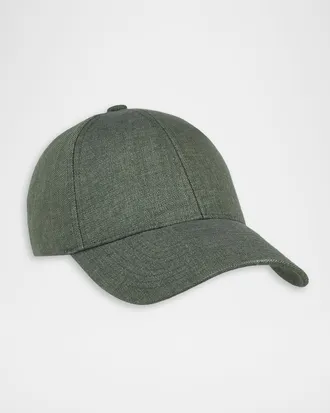 Varsity Men & apos;s Linen Moisture-Wicking Baseball Cap