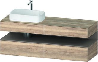 Duravit Qatego Consola Mueble Bajo Lavabo, 2 Extensiones, 2 - Duravit