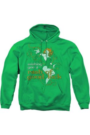 Gildan Justice League of America Rash Of Good Luck Adult Pull Over Hoodie / Hooded Sweatshirt