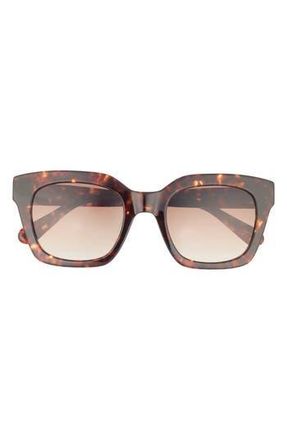 Kate Spade New York camryns 50mm gradient polarized square sunglasses in Havana Gold at Nordstrom Rack