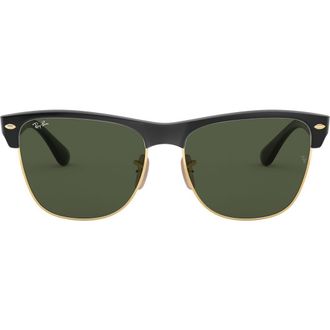 Ray-Ban Highstreet 57mm Sunglasses in Demi Black/Green Solid at Nordstrom