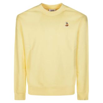 Maison Kitsun&eacute; Sweatshirts, male, Yellow, Size: M Dreaming Fox Comfort Sweatshirt
