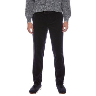 Brunello Cucinelli MenS Navy Cotton Corduroy Straight Leg Trousers, Size 36
