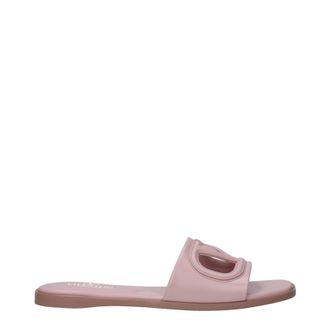 Valentino Garavani Pantoletten und Clogs Damens Leder Pink/Rosenwasser