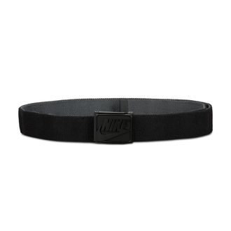 Nike Unisex Reversible Textured Stretch Web Belt in Black | 18102-016