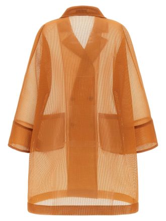 Herno Womens Orange Polyester Coat Clothing