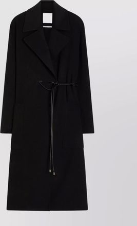 Sportmax reversible belted robe coat pockets