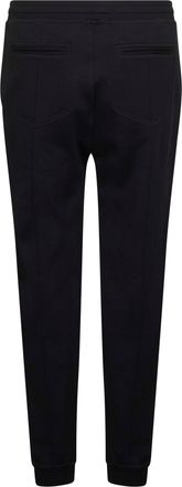 Brunello Cucinelli Mens Jogger Trousers Double Fleece Black Cotton