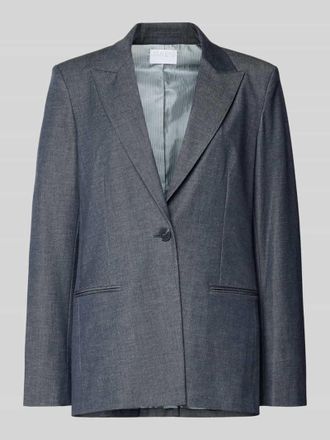 Jake*s Relaxed Fit Blazer in eleganter Denim-Optik in Dunkelblau, Gr&ouml;&szlig;e 32