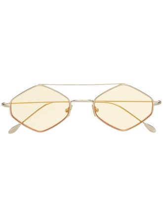 Spektre double bridged sunglasses - unisex - Steel - 52 - Gold