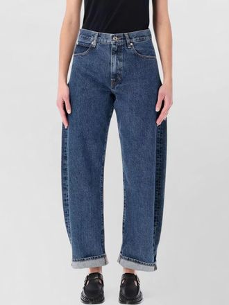 Frame Denim curved barrel denim trousers high waist