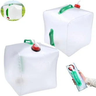 OEM 2 Piezas, Recipiente De Agua Plegable Grifo, Botella Agua Plegable Port&aacute;til, Bolsas Almacenamiento Agua Plegables, Libre Bpa, Port&aacute;til Plegable