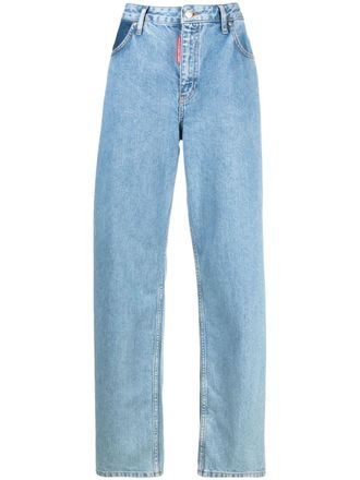 Moschino high-waisted wide-leg jeans - Blue