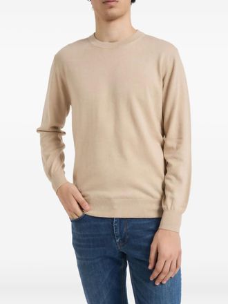KANGRA crew-neck sweater - men - Cotton/Elastane - 50 - Neutrals