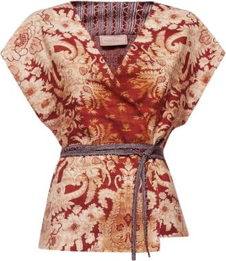 Pierre-Louis Mascia Beadox Gilet - Dames - Blouses - Geel - M - Wol - Overhemden