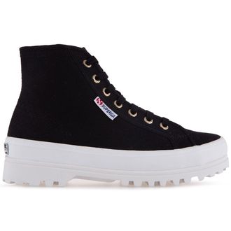 Superga Dames/Dames 2341 Cotu Alpina Hoge Tops (Zwart/Paalgoud)