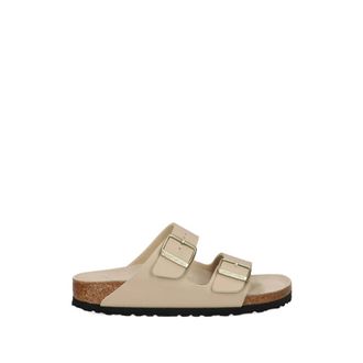 Birkenstock Sliders, female, Beige, Size: 10 US Sandcastle Narrow Fit