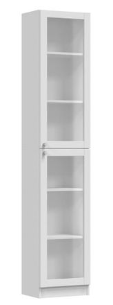 Topeshop Perry - Vitrina Con Dos Puertas - Estilo Cl&aacute;sico - 6 Estantes - 40x31x200 Cm - Muebles De Sal&oacute;n