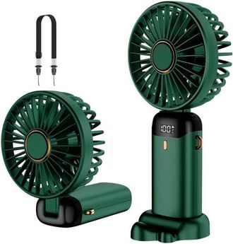 OEM Ventilatore Portatile Pieghevole Con Usb A 5 Velocit&agrave; - Batteria Ricaricabile Da 4200 Mah Per Ufficio, Viaggi E Attivit&agrave; Allaperto - Crezuo