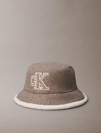 Calvin Klein Gorro De Pescador Reversible Sherpa Y Felpa