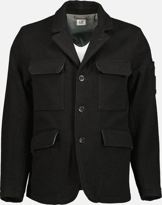 C.P. Company Mens C.P. Duffel Lens Blazer - Black - Size: Regular/34