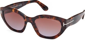 Tom Ford FT1086 PENNY 52F Womens Sunglasses Tortoiseshell Size 55