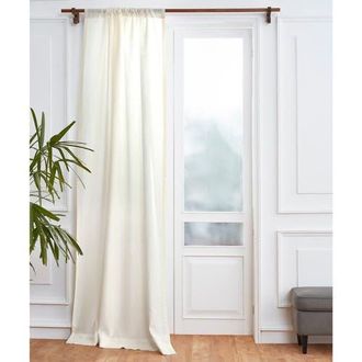 Solino Home Linen Curtain with Light Filtering Rod Pocket for Living Room, Bedroom in Ivory at Nordstrom, Size Xx-Small