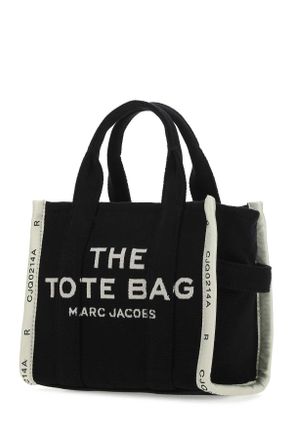 Marc Jacobs Womens Black Canvas The Tote Shopping Bag 001 Cotton + Polyester Borse A Mano
