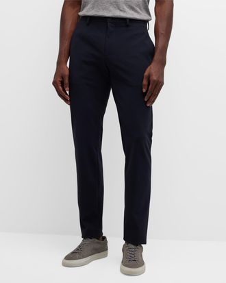 Theory Mens Zaine Precision Ponte Slim-Straight Chino-Style Pants