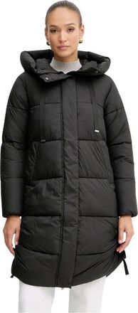 Silvian Heach Jassen, Dames, Zwart, M, Leer, Merque Padded Coat