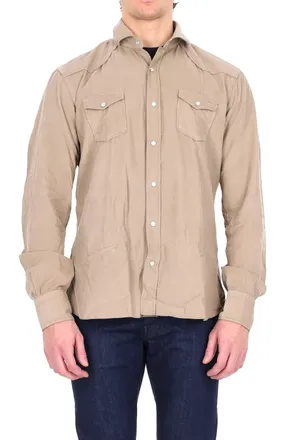 Barba Duemila Righe Texan Velvet Shirt