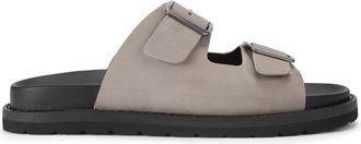 Kurt Geiger Mens Leather Lisbon Sandals - Beige - Size UK 11